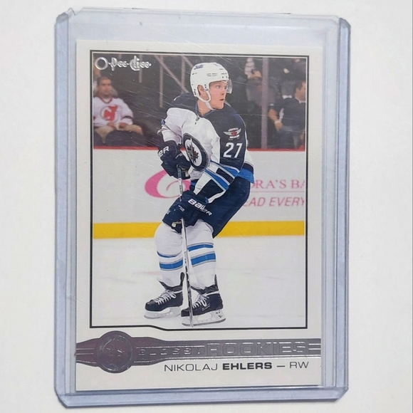 Nikolaj Ehlers O-Pee-Chee Glossy Rookies  2015-16 Hockey Card #R-9 - Picture 1 of 2